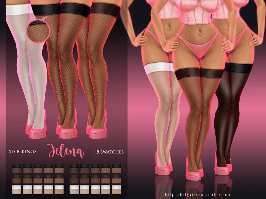 Скриншот мода Чулки Stockings Jelena